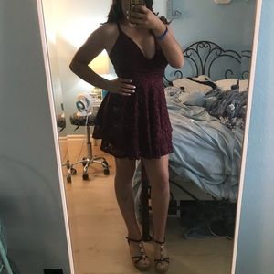 Maroon homecoming dress